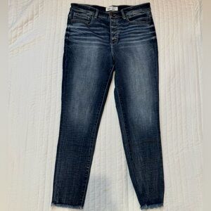 BKE Parker Universal Fit High Rise Ankle Skinny Dark Wash Denim Jeans Size 29
